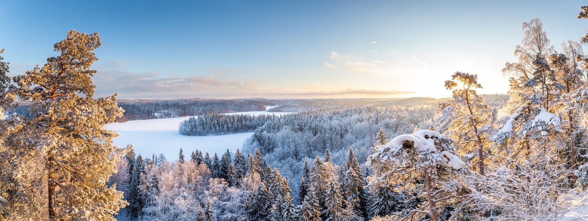 Aulanko scenery in winter